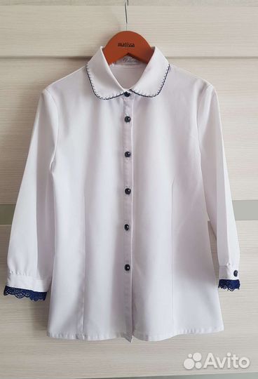 Блузка Рубашка детская 134р. Школьная форма