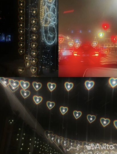 Очки с эффектом сердечек