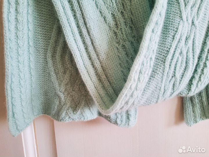 Шапка и шарф шерсть ангора весна р.54