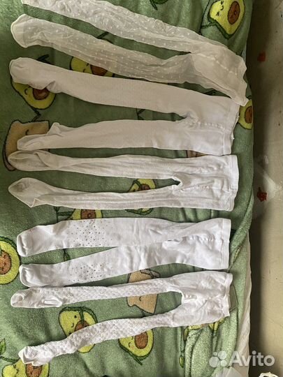 Белые колготки