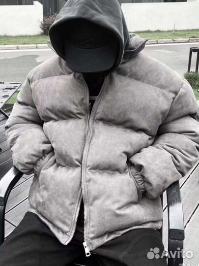 Пуховик Essentials Fear Of God замша