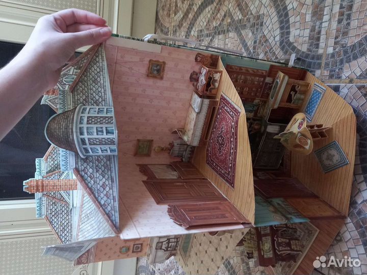 Бумажный дом. Книга-раскладушка кукольный домик