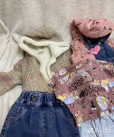 Пакет фирменных вещей 92 98 на девочку пакетом