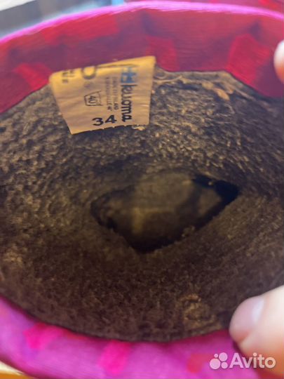 Сапоги зимние детские 34