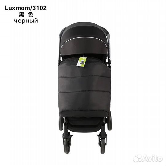 Новая прогулочная коляска luxmom 3102 черная