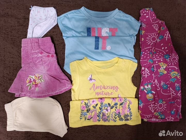Детские вещи пакетом на девочку 110-116