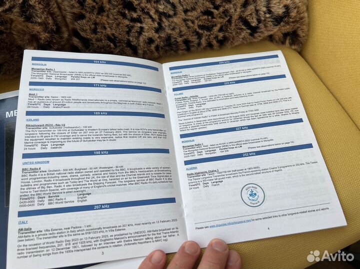 Частотный справочник радио наблюдателя 2024