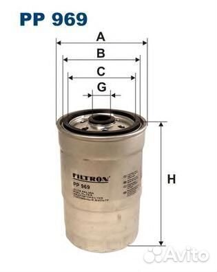 PP 969 фильтр топливный Land Rover Defender 2