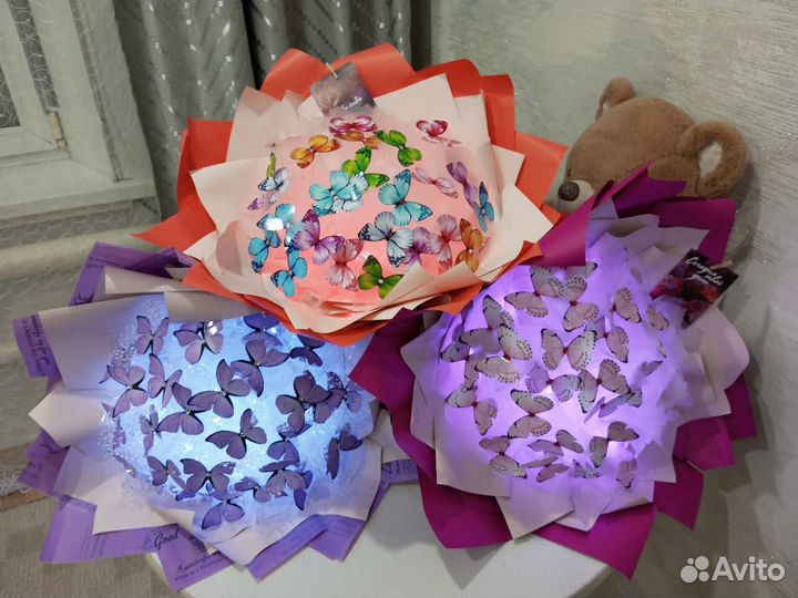 Букеты из бабочек