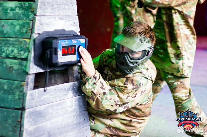 Пейнтбол + детский пейнтбол (кидбол)