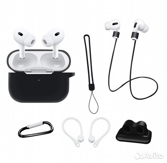 Чехол для airpods pro 2 7в1. Набор аксессуаров