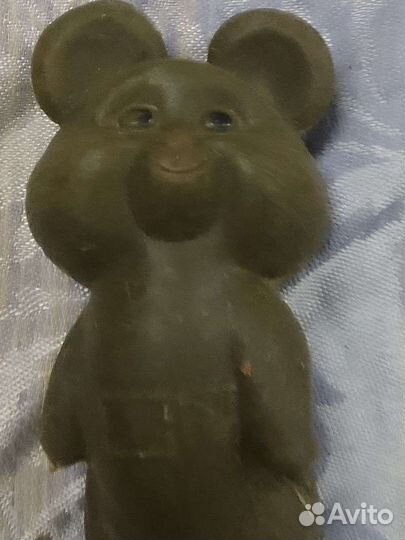 Мишка игрушка СССР пластик