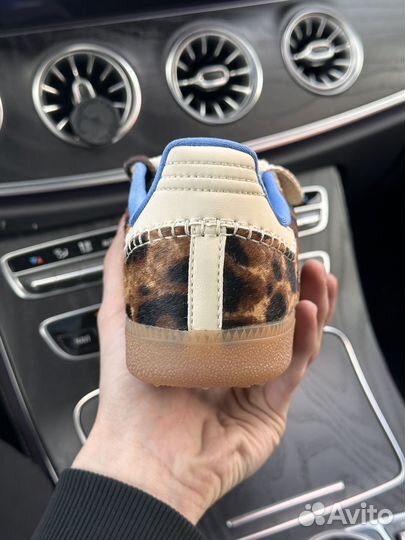 Кроссовки Adidas Smamba Wales Bonner Leopard