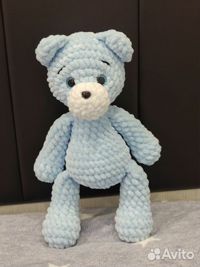 Медвежата из плюшевой пряжи