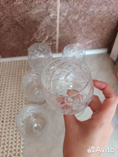 Хрустальные фужеры бокалы дятьково