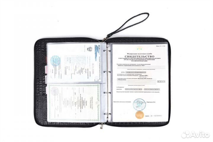 Папка для документов. Натуральная кожа