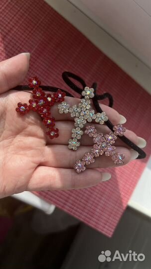 Колье чокер с крестом