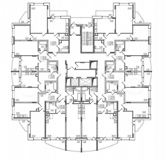 1-к. квартира, 42,6 м², 9/17 эт.