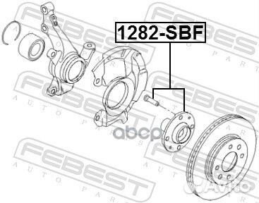 Ступица 1282-SBF 1282-SBF Febest