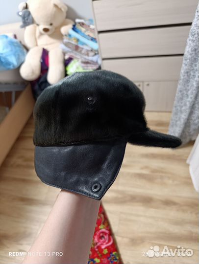 Мужская зимняя кепка из нерпы