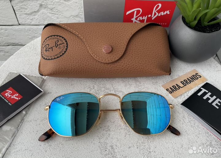 Солнцезащитные очки ray ban зеркальные