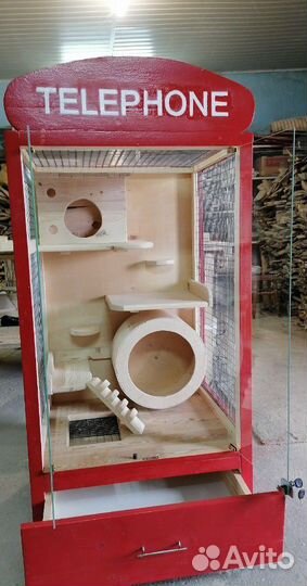 Домики, витрины для шиншилл, крыс, африканских еже