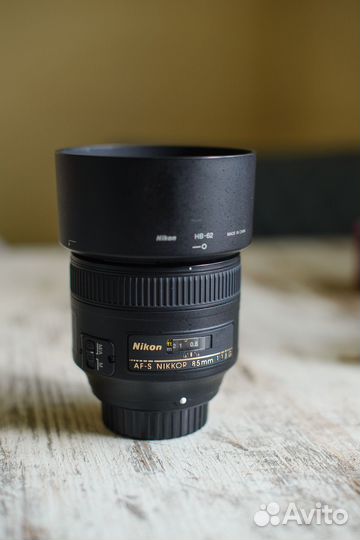 Nikon AF-S Nikkor 85mm 1:1.8G на гарантии