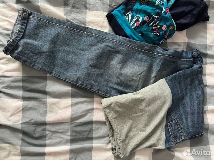 Джинсы и купальник для беременных