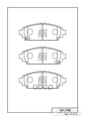 Колодки тормозные, передние D5131M Kashiyama