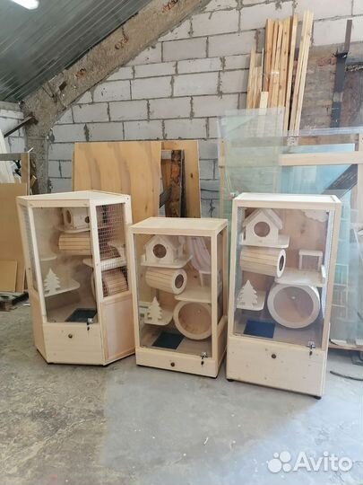 Витрина для шиншилл, хорьков, дегу. Клетки