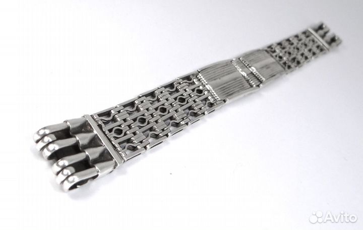 Советский серебряный браслет для часов 16 см