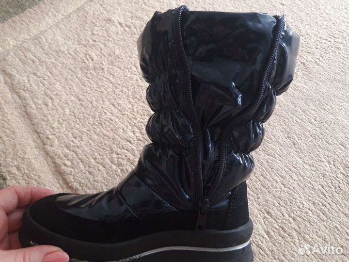 Дутыши для девочки. Темно- синие, очень тёплые