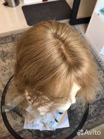 Накладка из натуральных волнистых волос