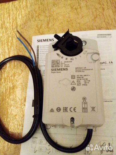 Эл. привод вент. заслонки GPC321.1A