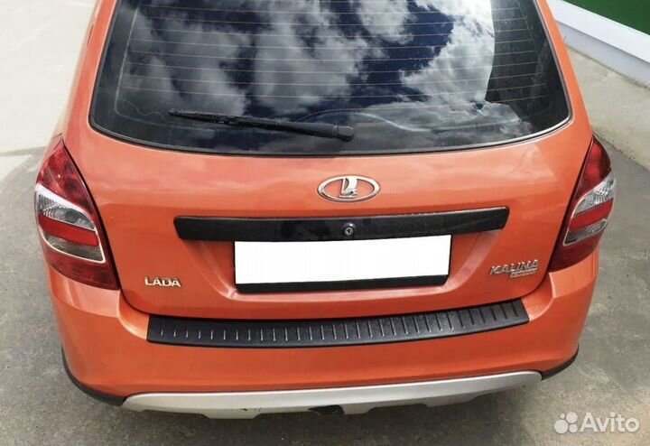 Накладка на задний бампер Калина универсал