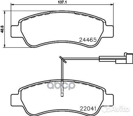 Колодки тормозные дисковые зад P61125 Brembo