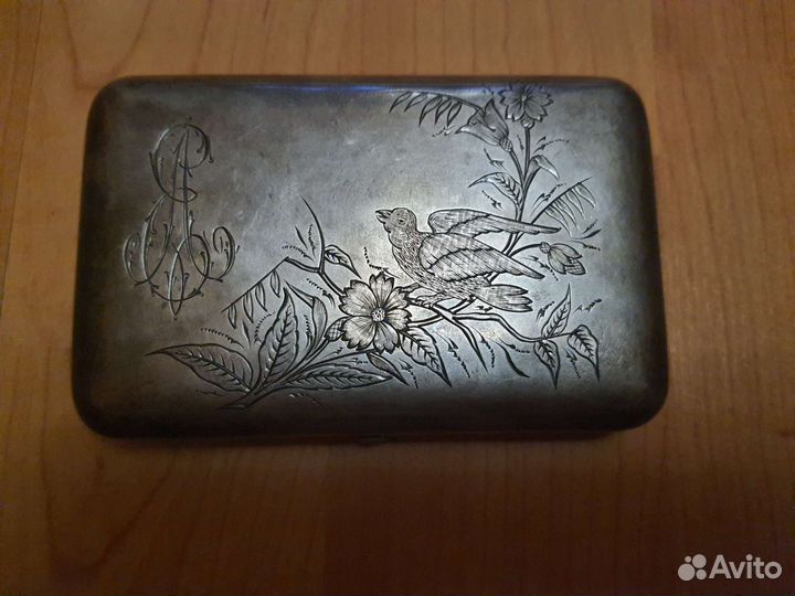 Портсигар серебряный 84 проба