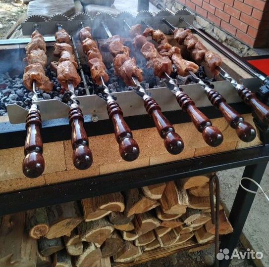 Шампура самокрут мангал нержавейка решётка рыба