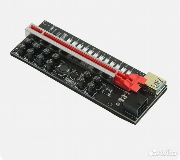 Райзера 25 штук разъём 6pin, SATA, molex