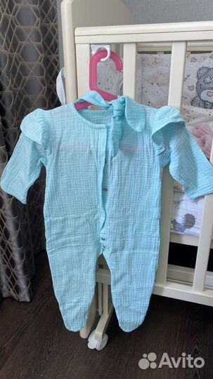 Муслиновый комбинезон 62