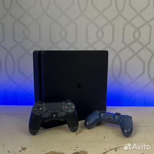 Sony PS4 slim 500gb 2 геймпада
