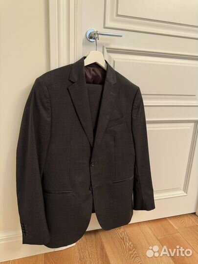 Костюм (52) мужской брюки + пиджак Италия шерсть
