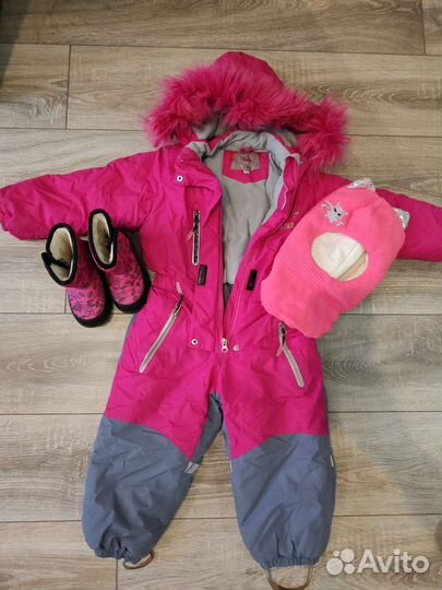 Зимний комбинезон для девочки 92
