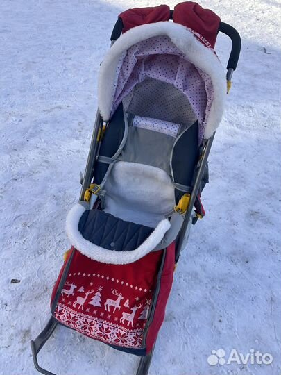 Детские санки коляска бу