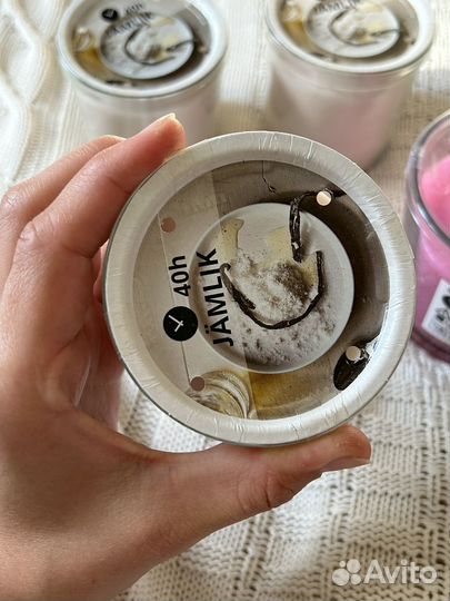 Свечи в стакане IKEA