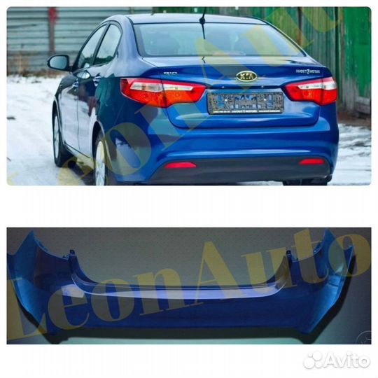 Задний бампер Kia Rio 3 2011-2017 WGM