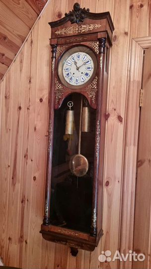 Большие старинные русские жильные настенные часы