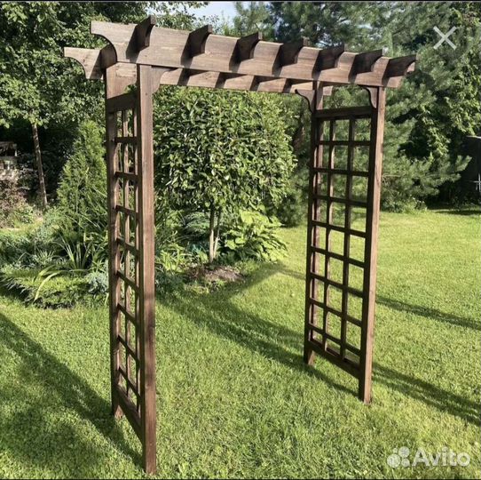 Шпалера, пергола деревянная