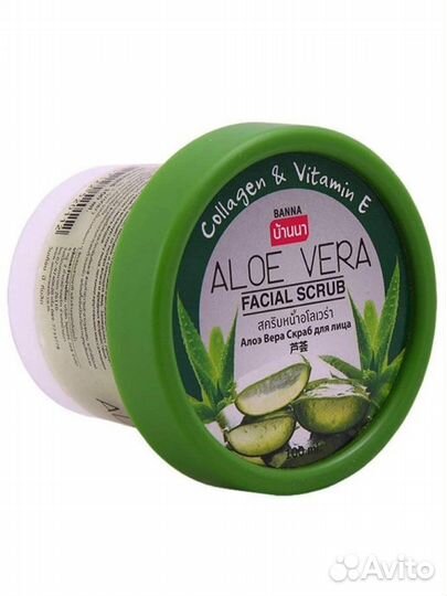 Скраб для лица с Алоэ Вера Banna 100мл