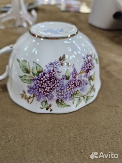 Чайная пара Дулево Сирень 1960